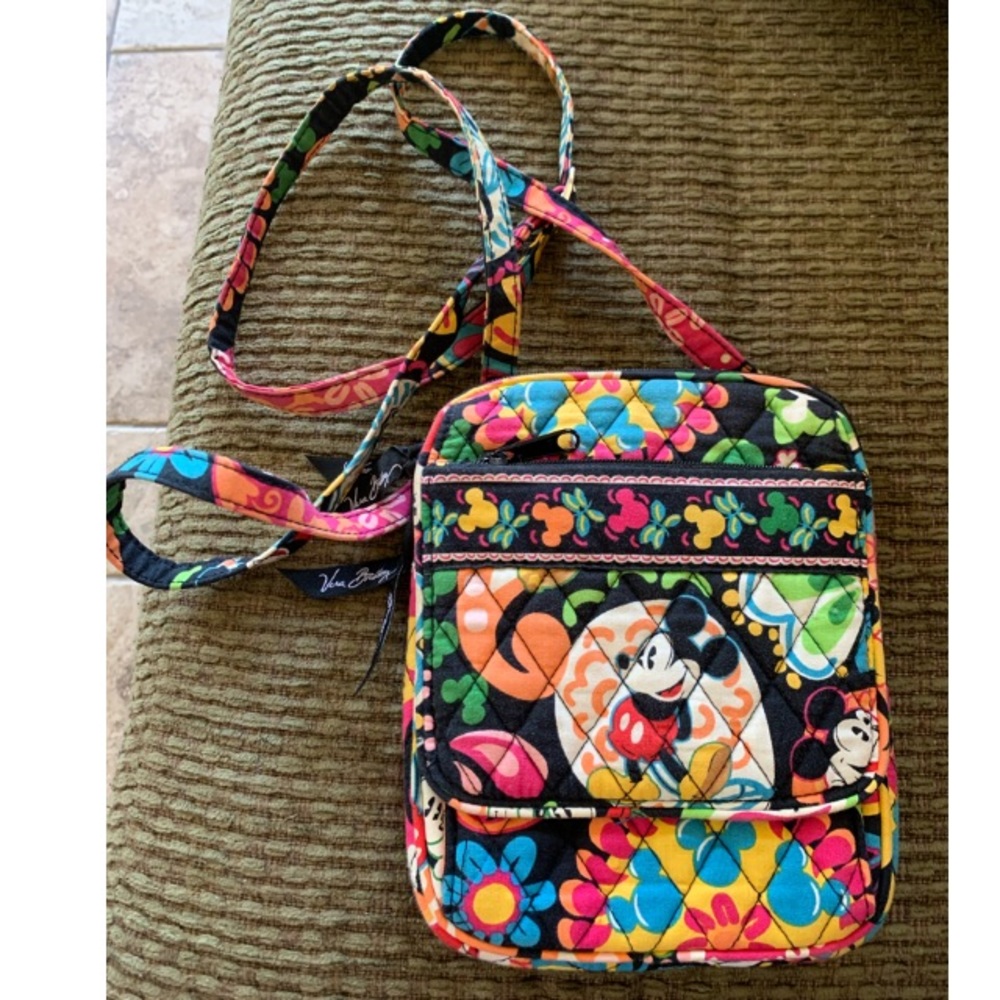 Disney Vera Bradley Midnight W/ Mickey Crossbody
